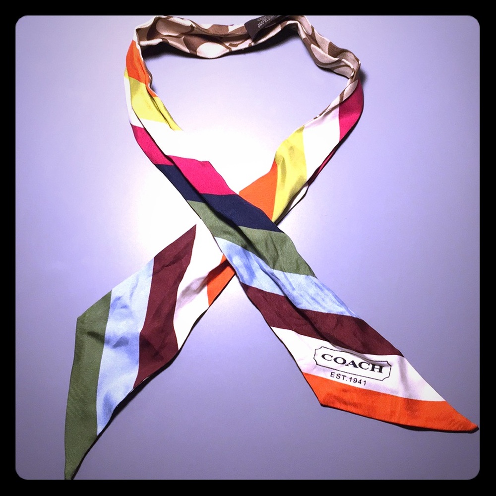 Coach skinny scarf